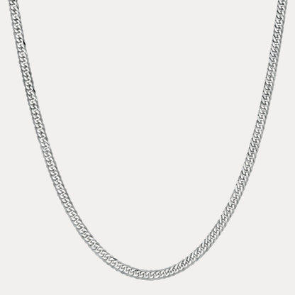 925 Sterling Silver 6mm Double Curb Chain Necklace