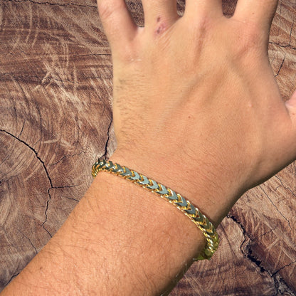 925 Sterling Silver 5mm Franco Bracelet