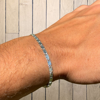 925 Sterling Silver 3mm Valentino Bracelet