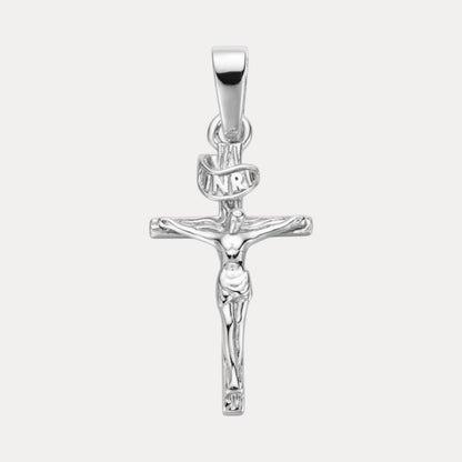 925 Sterling Silver Crucifix Cross Pendant - Medium