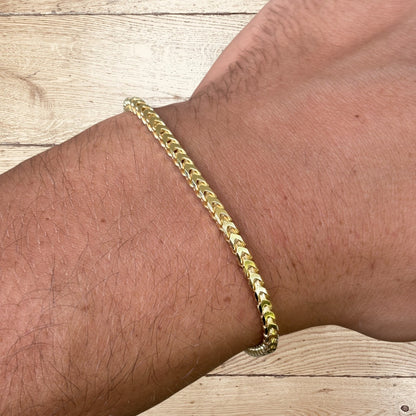 925 Sterling Silver 3mm Franco Bracelet