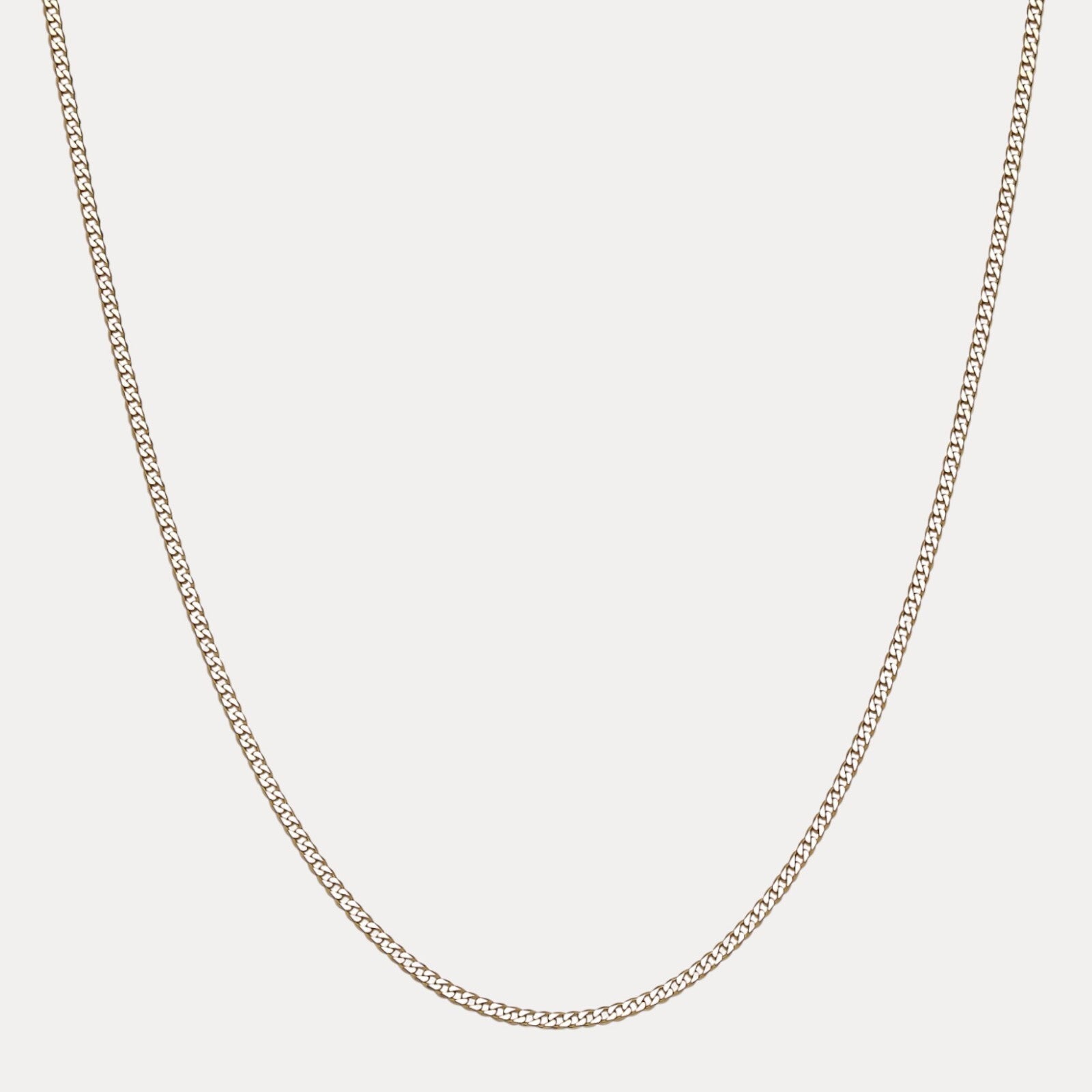 925 Sterling Silver 3mm Curb Chain Necklace
