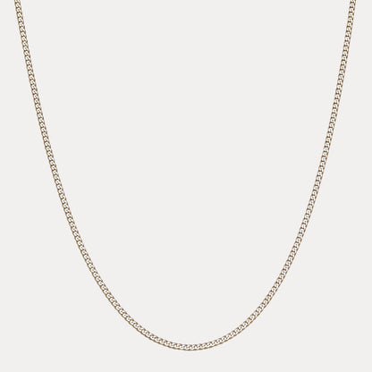 925 Sterling Silver 3mm Curb Chain Necklace