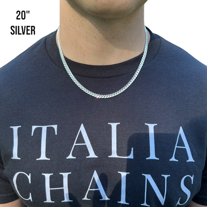 925 Sterling Silver 5.5mm Miami Cuban Chain Necklace