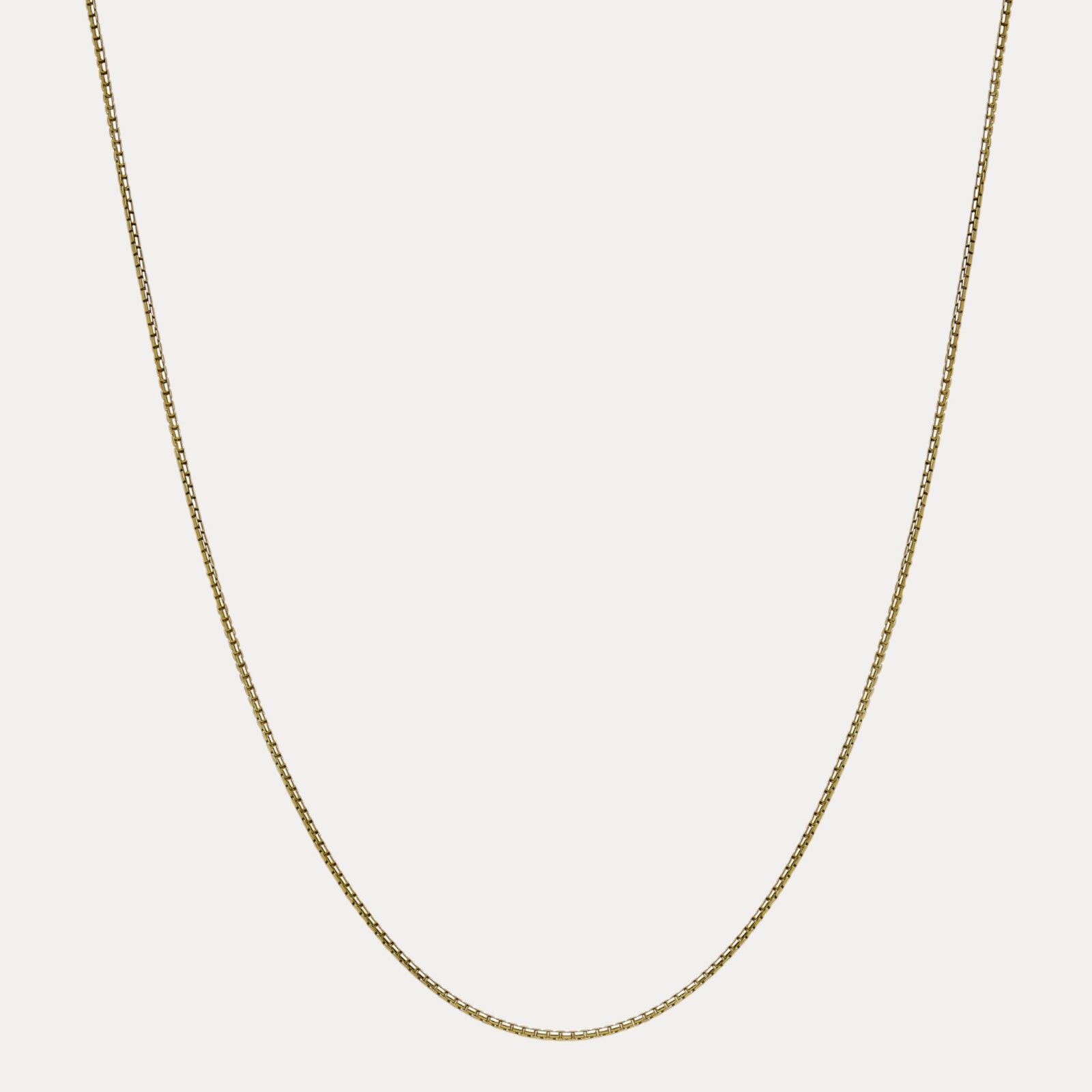 925 Sterling Silver 2mm Rounded Box Chain Necklace