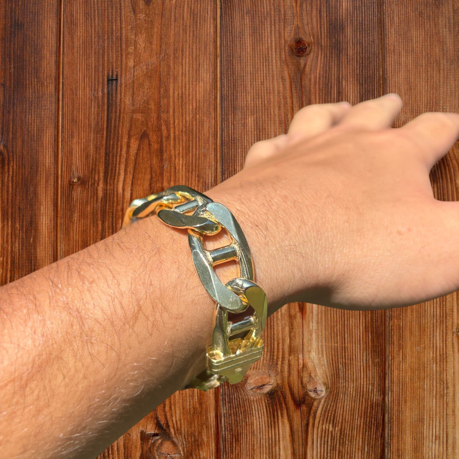 925 Sterling Silver 16mm Mariner Bracelet