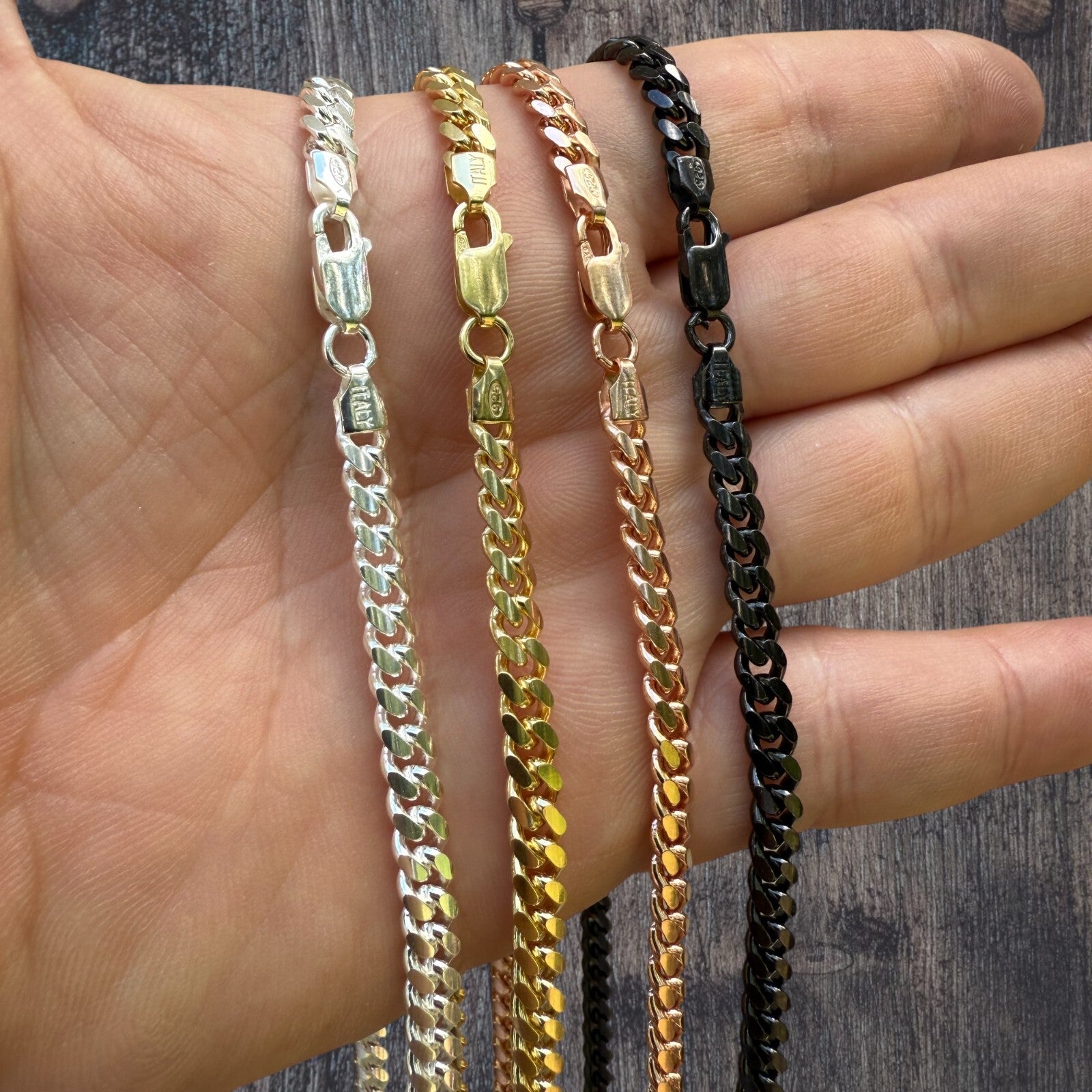 925 Sterling Silver 5mm Miami Cuban Chain Necklace