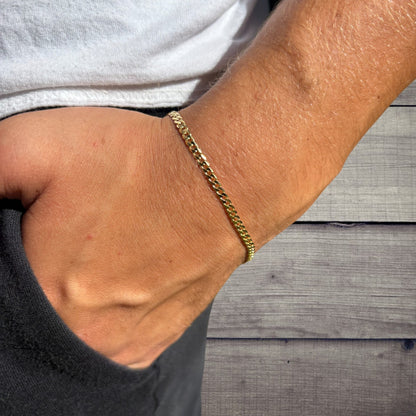 925 Sterling Silver 3mm Curb Bracelet