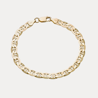 925 Sterling Silver 6mm Mariner Bracelet