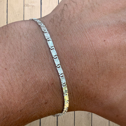 925 Sterling Silver 3mm Valentino Bracelet