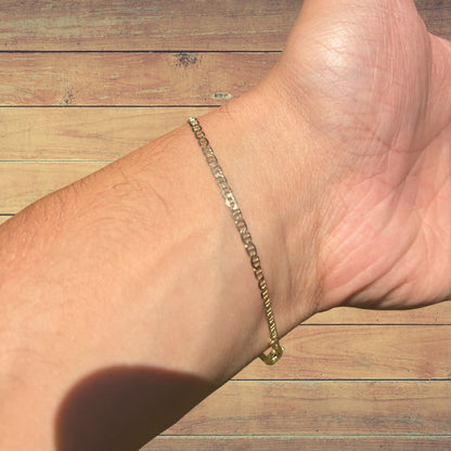 925 Sterling Silver 2.5mm Mariner Bracelet
