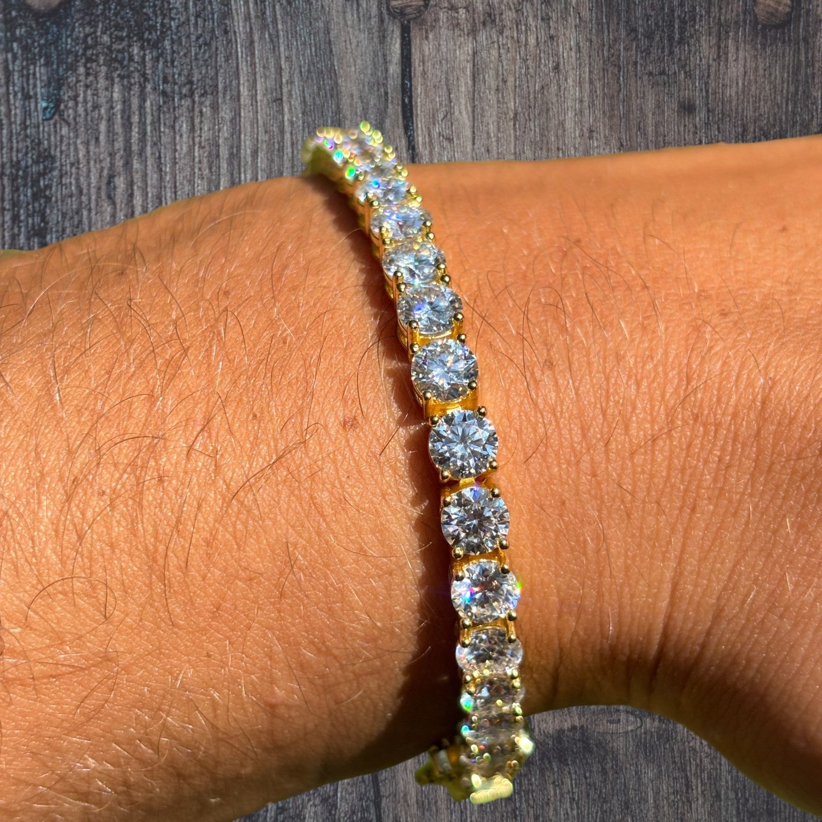 925 Sterling Silver 5mm Tennis Bracelet - CZ Or Moissanite