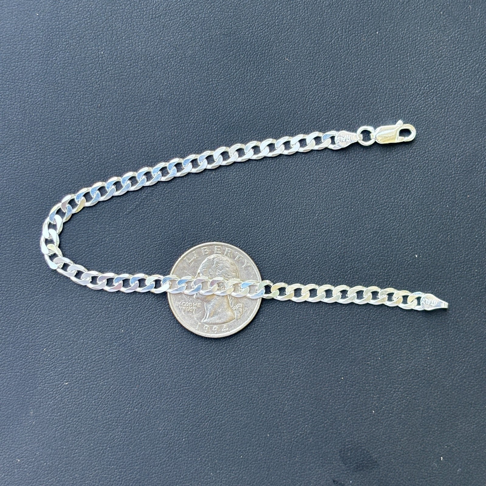 925 Sterling Silver 5mm Curb Bracelet