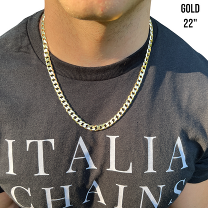 925 Sterling Silver 8mm Curb Chain Necklace