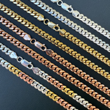 925 Sterling Silver 6mm Miami Cuban Chain Necklace