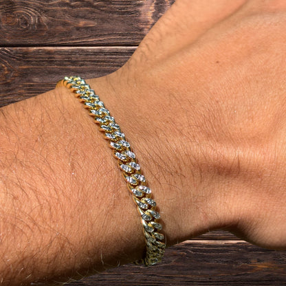 925 Sterling Silver 5mm Diamond Cut Miami Cuban Bracelet