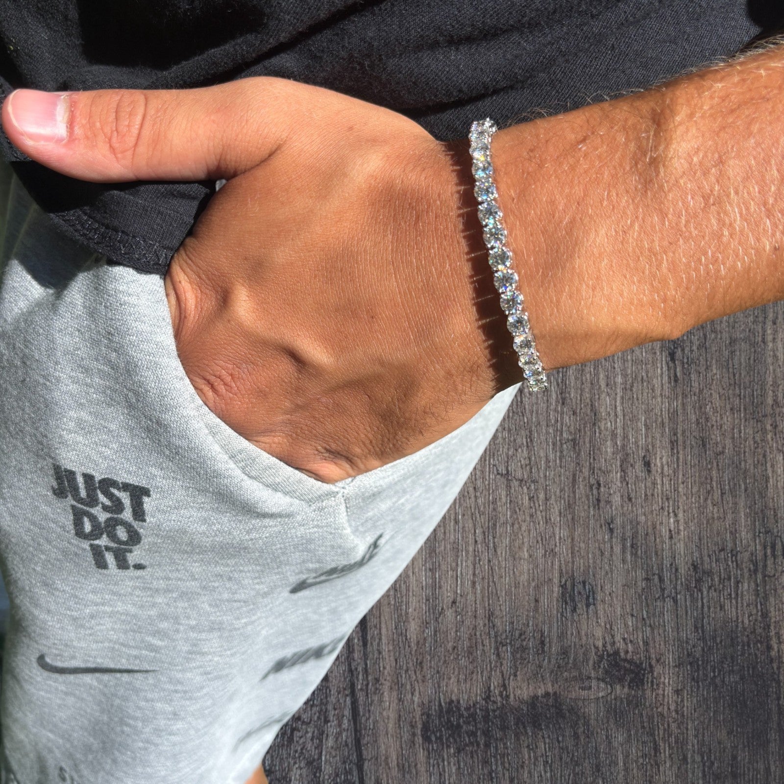 925 Sterling Silver 5mm Tennis Bracelet - CZ Or Moissanite