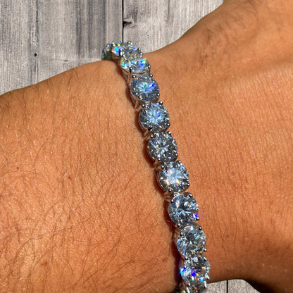 925 Sterling Silver 7mm Tennis Bracelet - CZ Or Moissanite