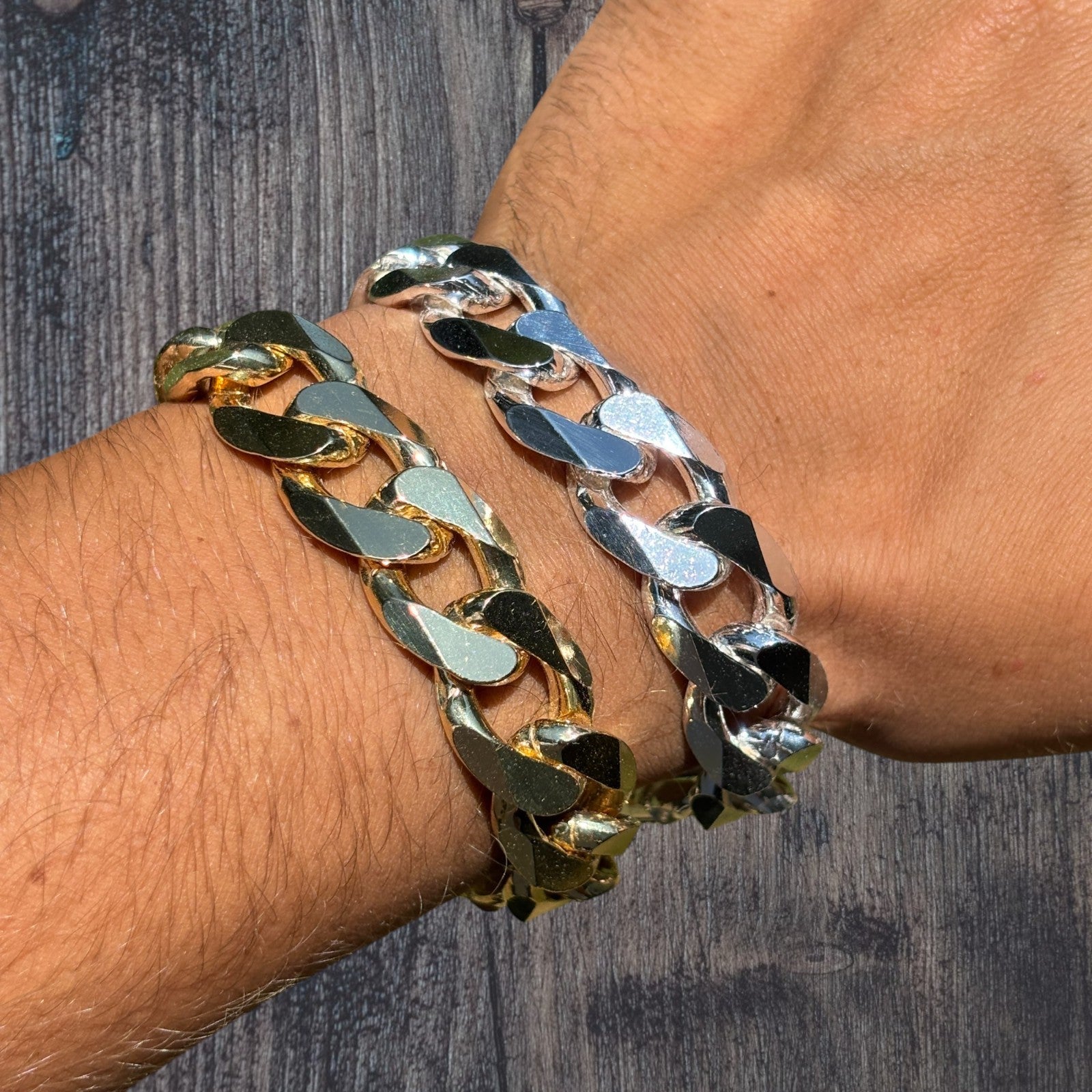 925 Sterling Silver 16mm Curb Bracelet