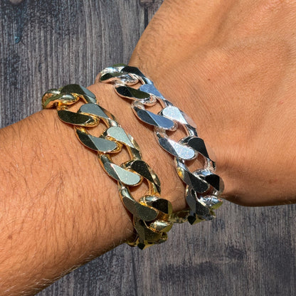 925 Sterling Silver 16mm Curb Bracelet