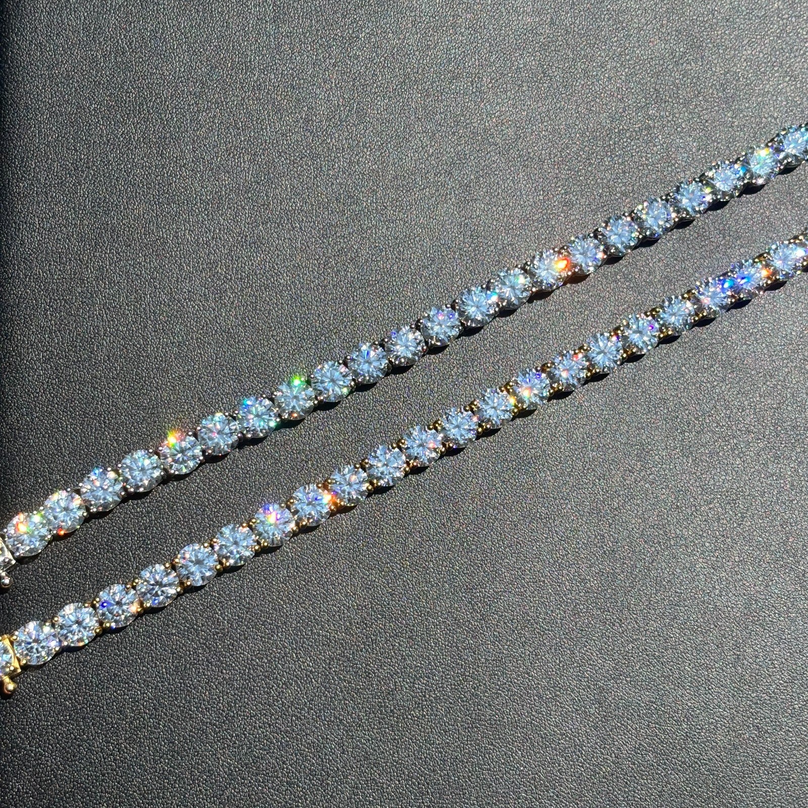 925 Sterling Silver 7mm Tennis Bracelet - CZ Or Moissanite