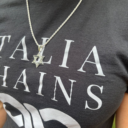 925 Sterling Silver Cutout Star of David Pendant