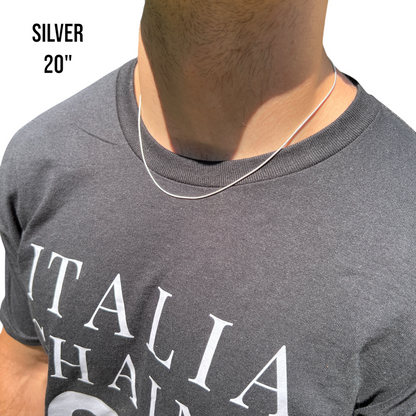 925 Sterling Silver 1.5mm Snake Chain Necklace