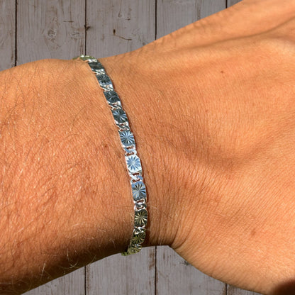 925 Sterling Silver 4mm Valentino Bracelet