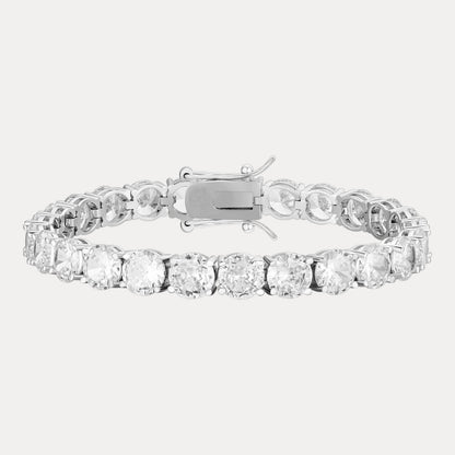 925 Sterling Silver 7mm Tennis Bracelet - CZ Or Moissanite