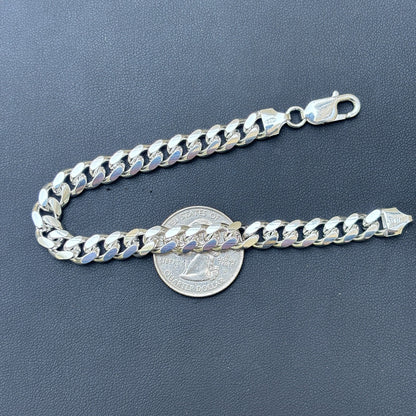 925 Sterling Silver 8mm Miami Cuban Bracelet