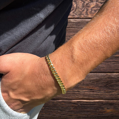 925 Sterling Silver 5mm Miami Cuban W. Box Clasp Bracelet