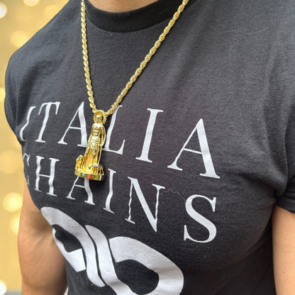 925 Sterling Silver St Lazarus San Lazaro Pendant - Large