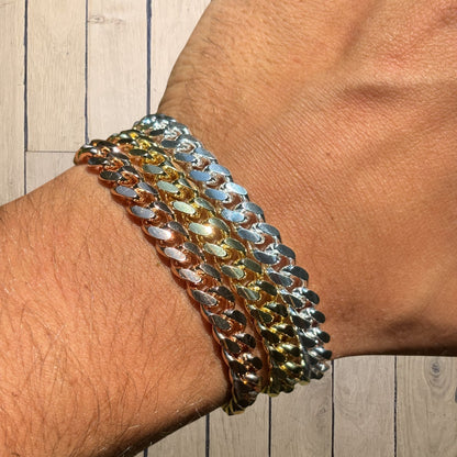 925 Sterling Silver 8mm Miami Cuban Bracelet