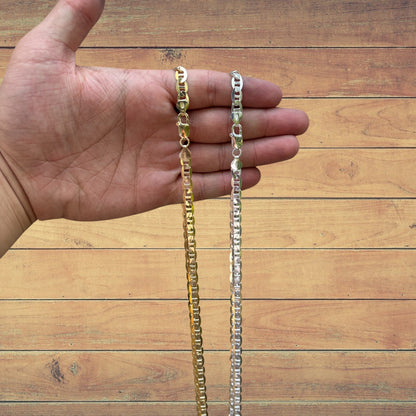 925 Sterling Silver 6mm Mariner Chain Necklace