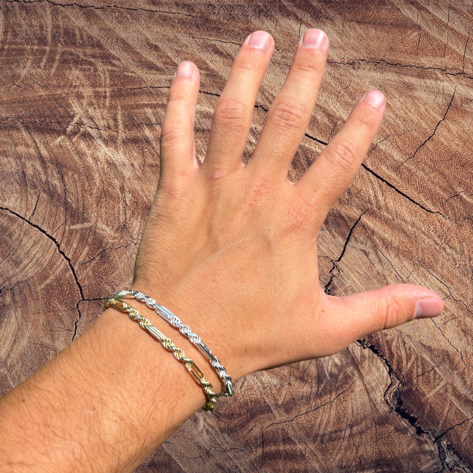 925 Sterling Silver 4mm Figarope Milano Bracelet