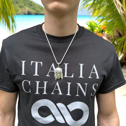 925 Sterling Silver Classic Jesus Piece Pendant - Medium