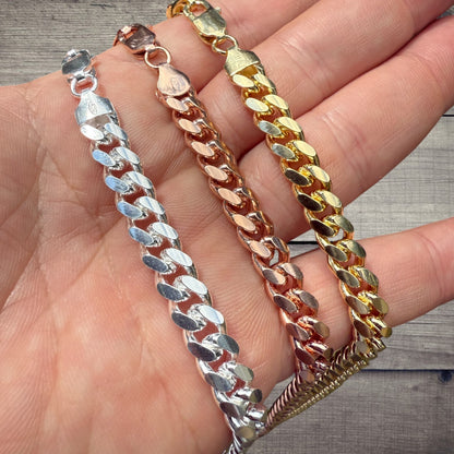 925 Sterling Silver 8mm Miami Cuban Chain Necklace