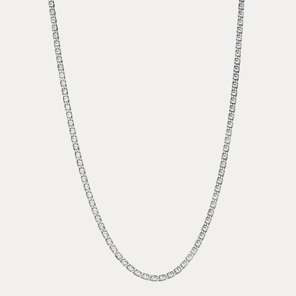 925 Sterling Silver 4.5mm Tiger Eye Chain Necklace