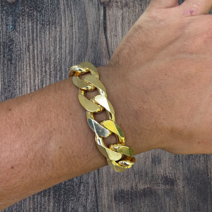 925 Sterling Silver 16mm Curb Bracelet