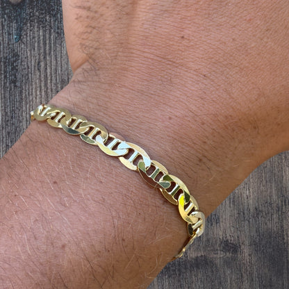 925 Sterling Silver 6mm Mariner Bracelet