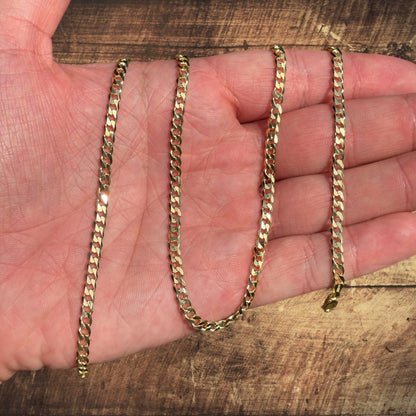 925 Sterling Silver 4mm Curb Chain Necklace