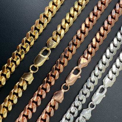 925 Sterling Silver 8mm Miami Cuban Chain Necklace