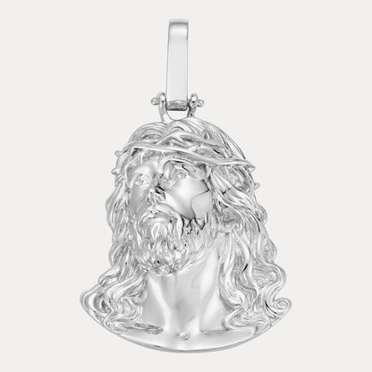 925 Sterling Silver Passion Of The Christ Jesus Piece Pendant - Large