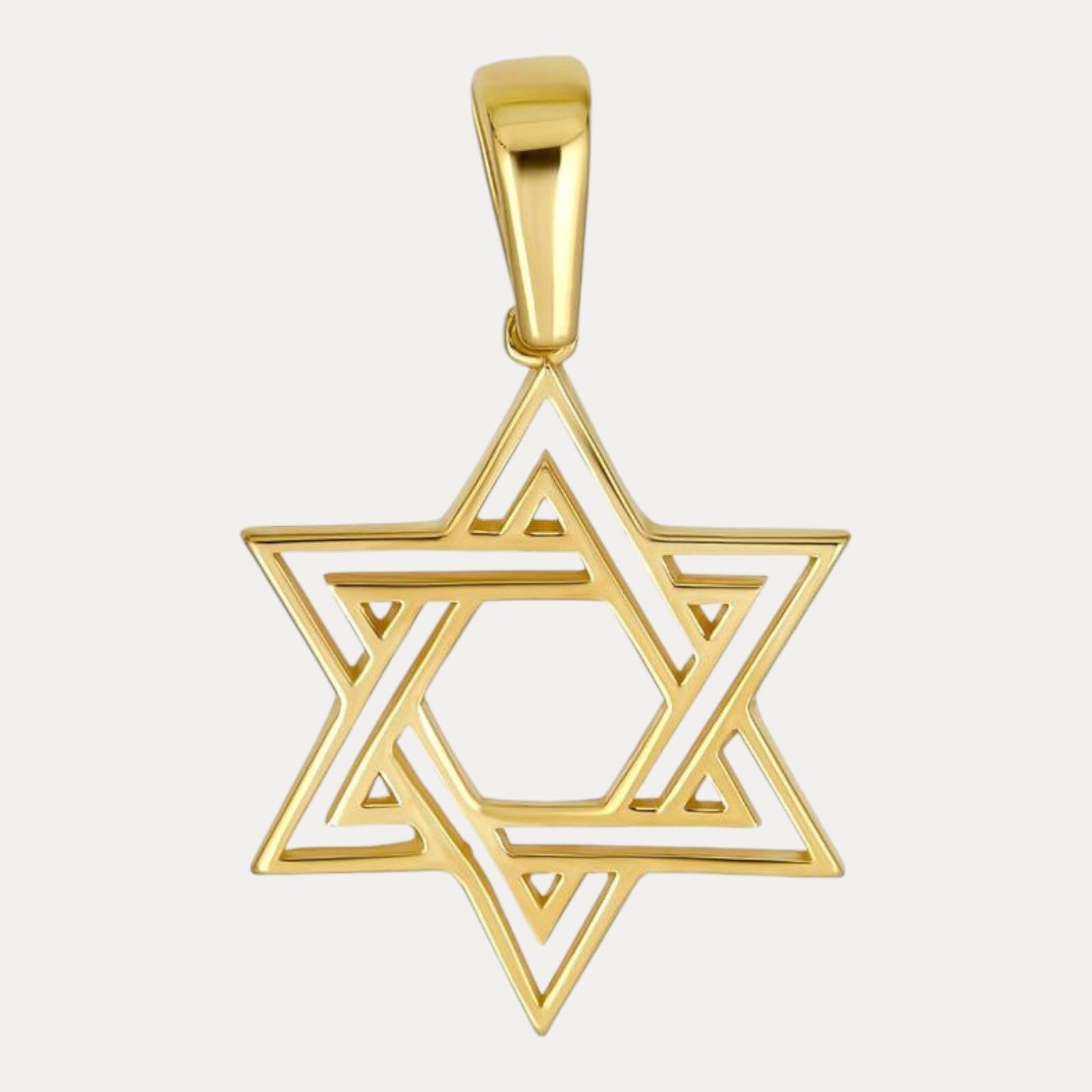 925 Sterling Silver Cutout Star of David Pendant