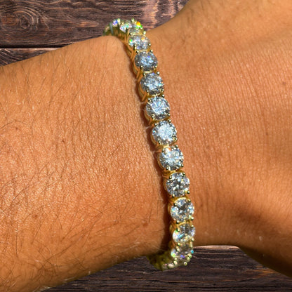 925 Sterling Silver 6mm Tennis Bracelet - CZ Or Moissanite