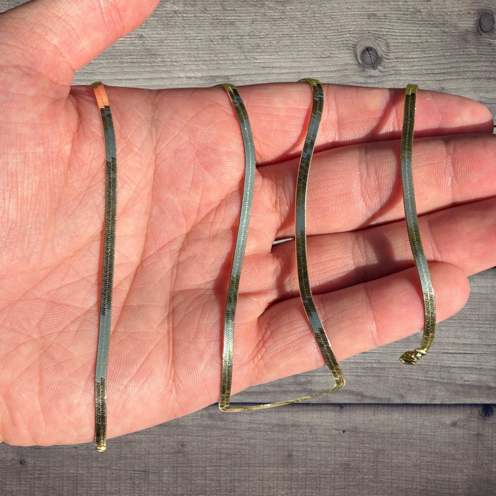925 Sterling Silver 3mm Herringbone Chain Necklace