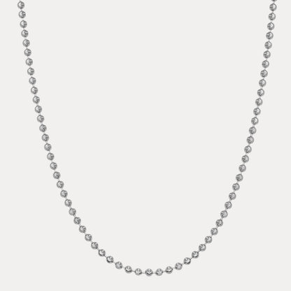 925 Sterling Silver 4mm Bead Chain Necklace