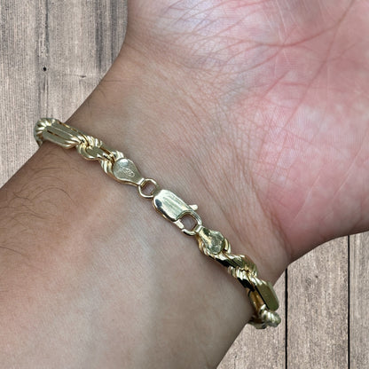 925 Sterling Silver 6mm Figarope Milano Bracelet