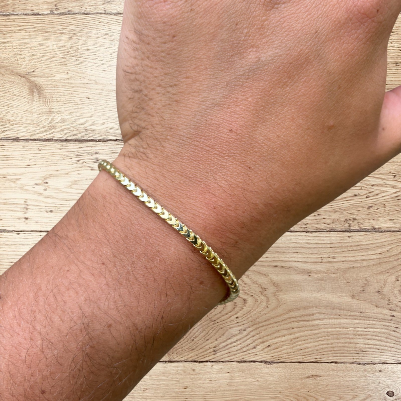 925 Sterling Silver 3mm Franco Bracelet