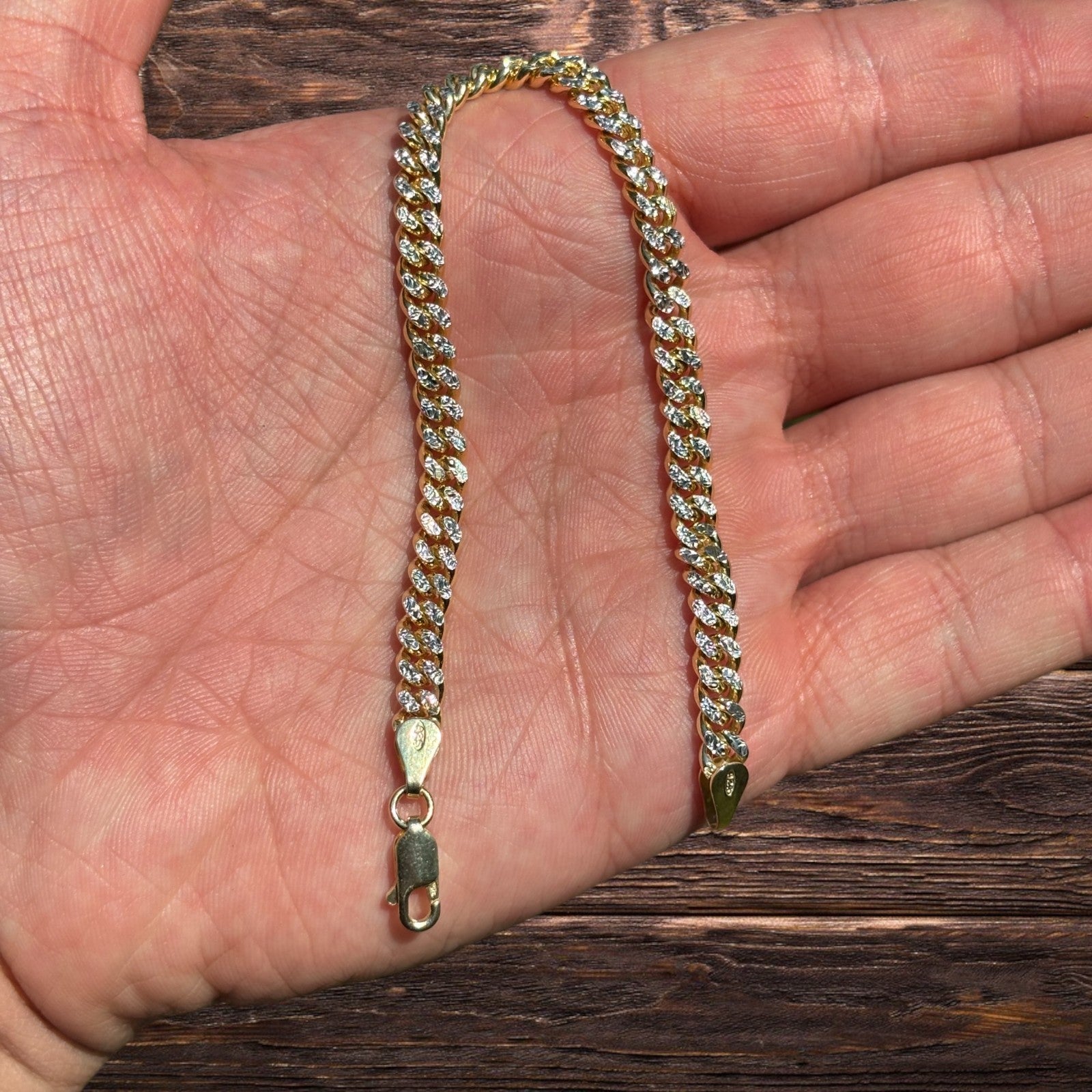 925 Sterling Silver 5mm Diamond Cut Miami Cuban Bracelet